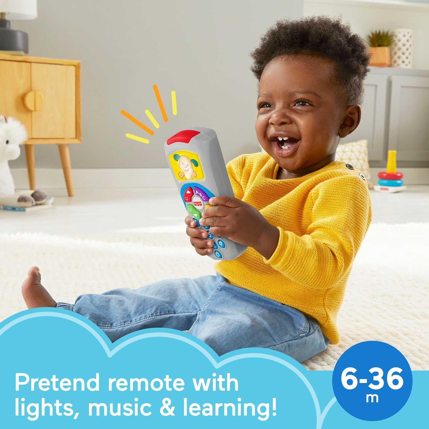 Fisher Price Laugh & Learn Puppy's Remote Baby & Toddler Learning Toy With Music & Lights