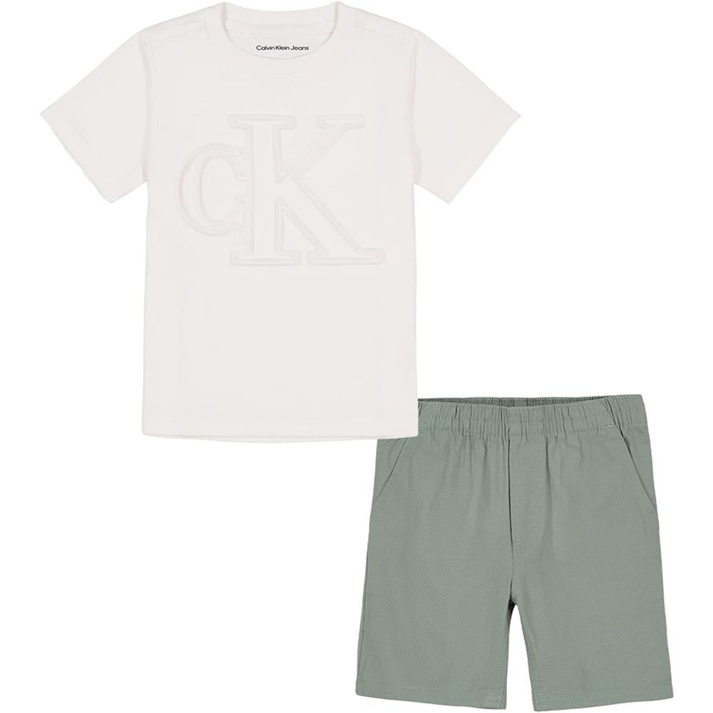 Calvin Klein Boys 12-24 Months CK T-Shirt Short Set