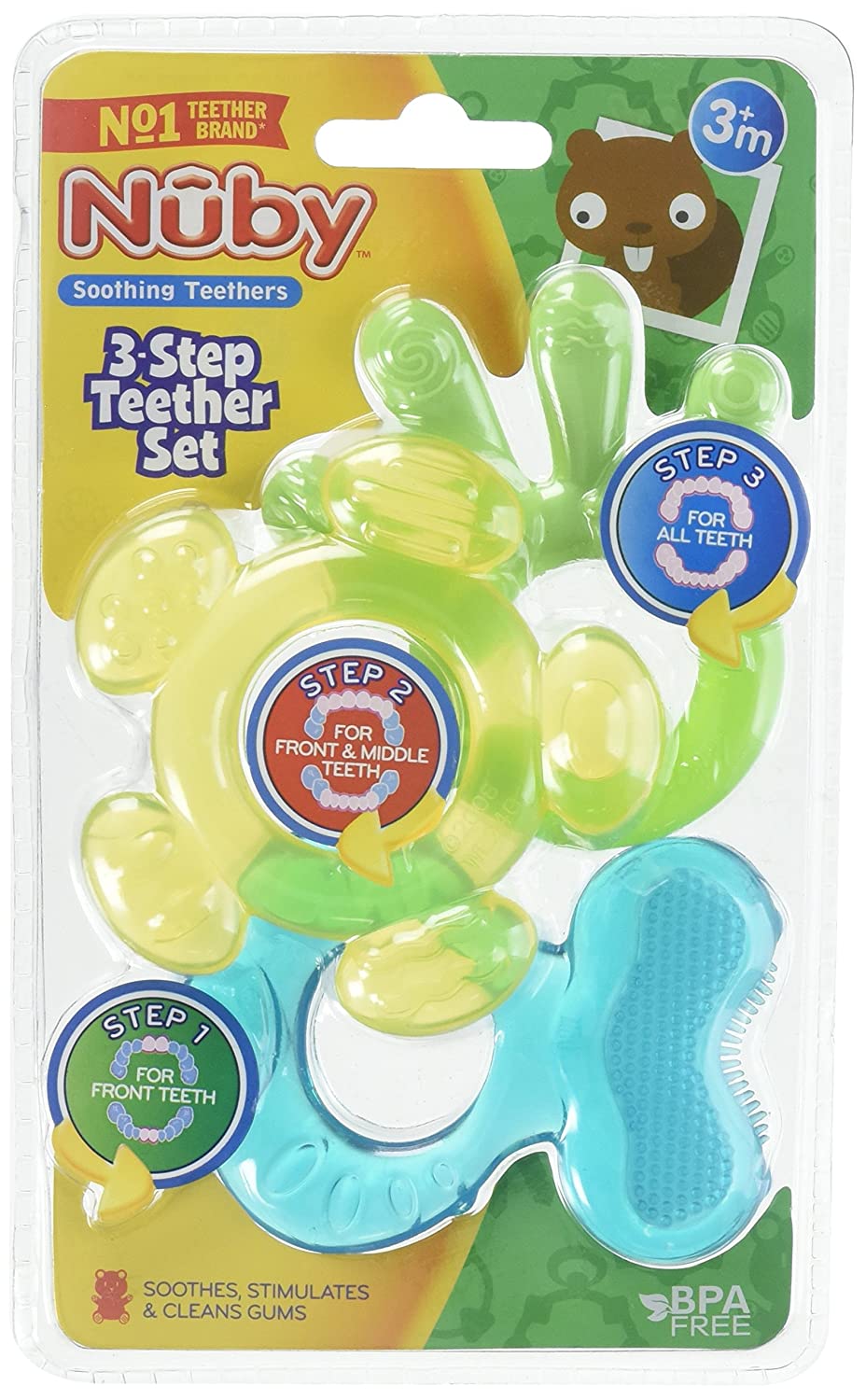 Nuby 3 Step Soothing Teether Set