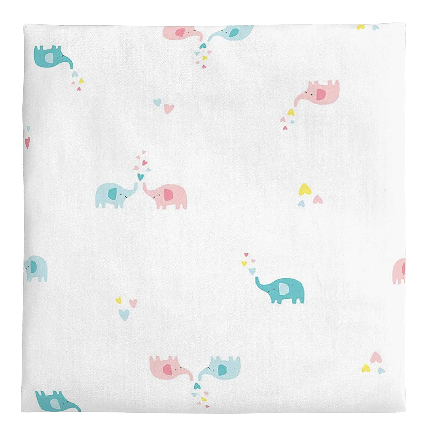 Carters 2 Piece Fitted Crib Sheets, Ellie The Elephant