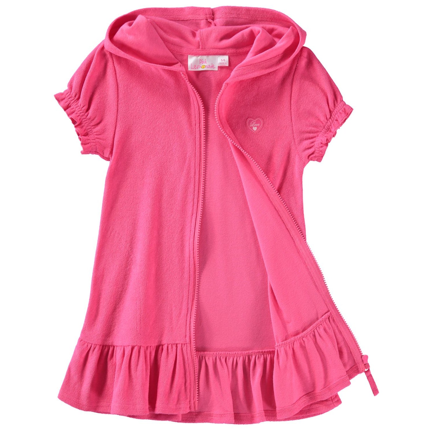 Pink Lemonade Girls 2T-4T Terry Swimsuit Coverup