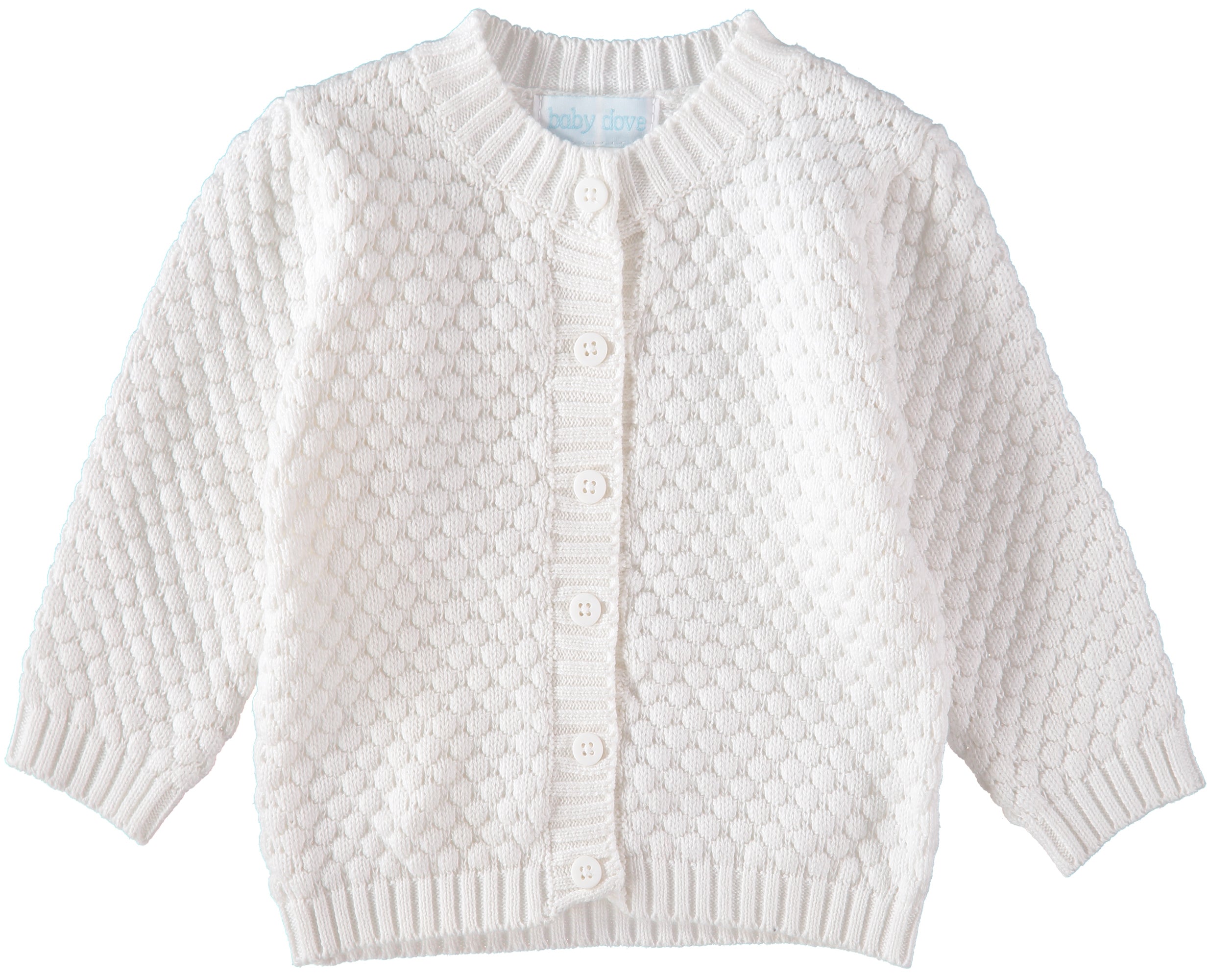 Baby Dove Popcorn Knit Cardigan & Hat Gift Set