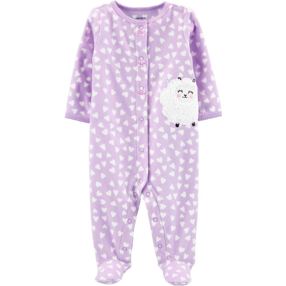 Carters Girls 0-9 Months Sheep Microfleece Sleep and Play