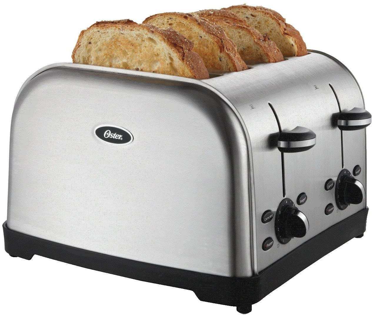 Oster 4 Slice Toaster, Brushed Metal