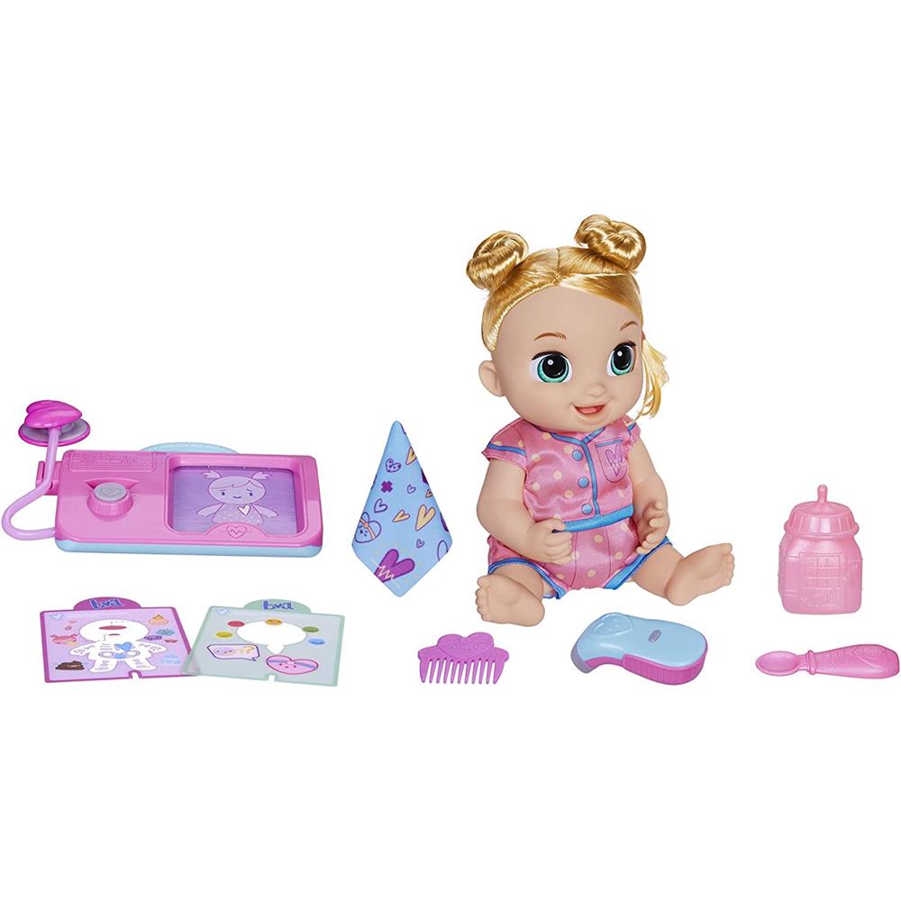 Baby Alive Lulu Achoo Doll, 12-Inch Interactive Doctor Play Toy with Lights, Sounds, Movements and T