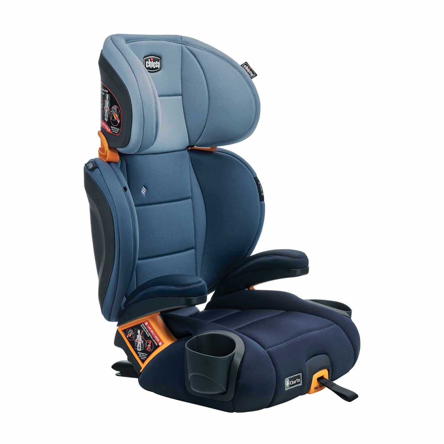 Chicco KidFit ClearTex Plus 2-in-1 Belt Positioning Booster Car Seat