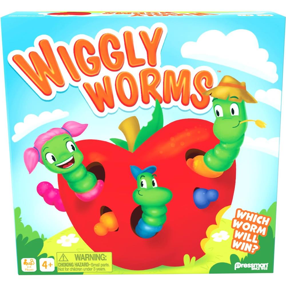 Pressman Wiggly Worms Game - Color Matching Memory Preschool Game