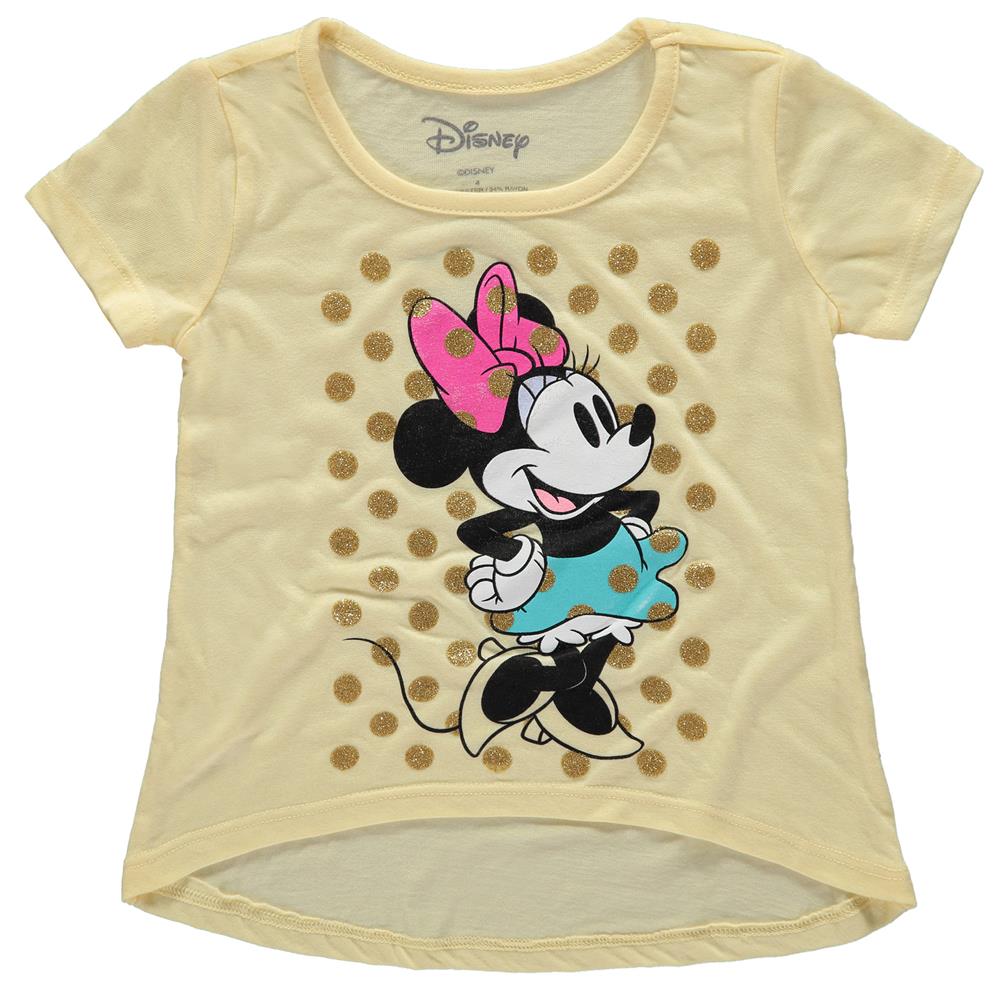 Disney Girls 4-6X Minnie Glitter Dot Tee