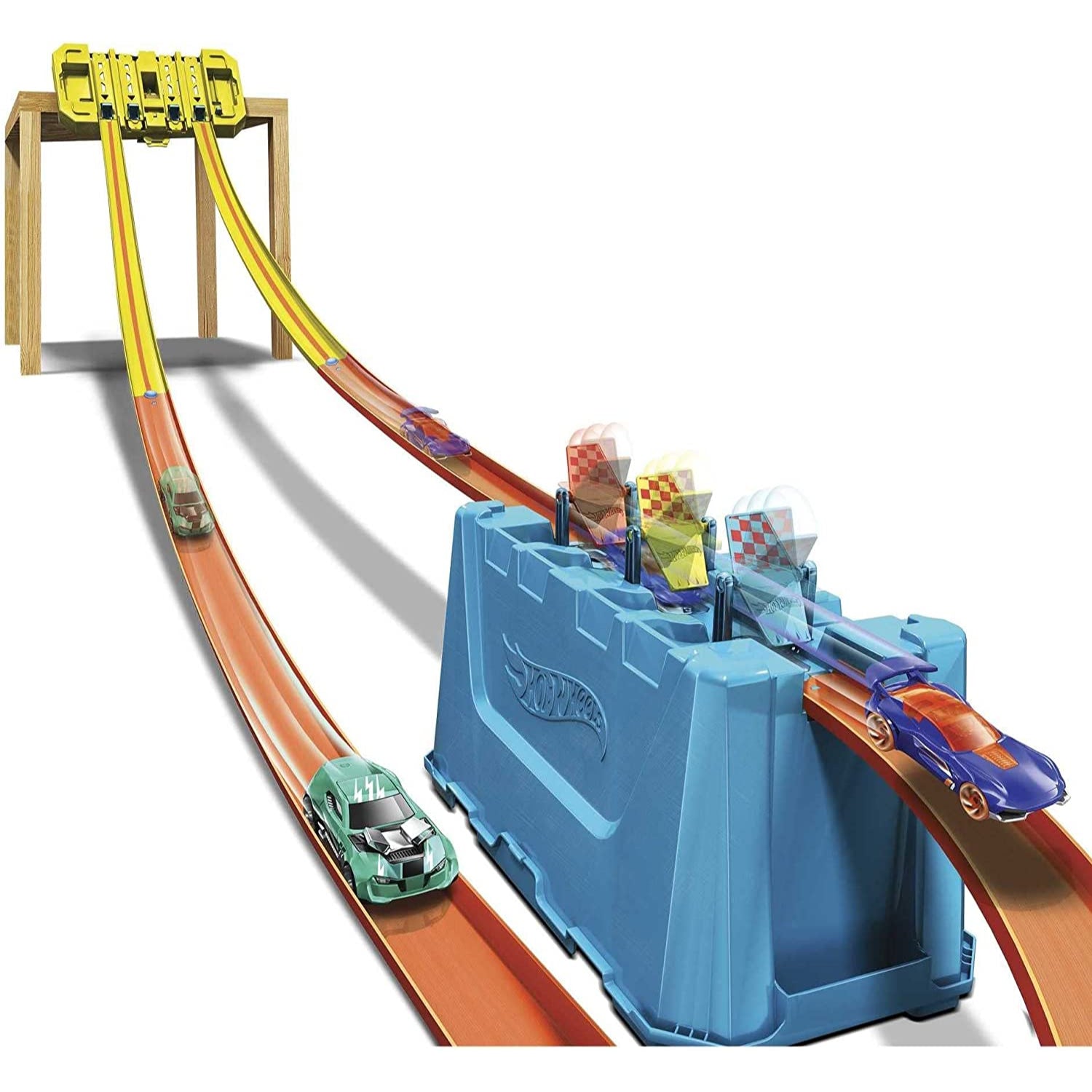 Mattel Hot Wheels Track Builder Playset, Multi-Lane Speed Box