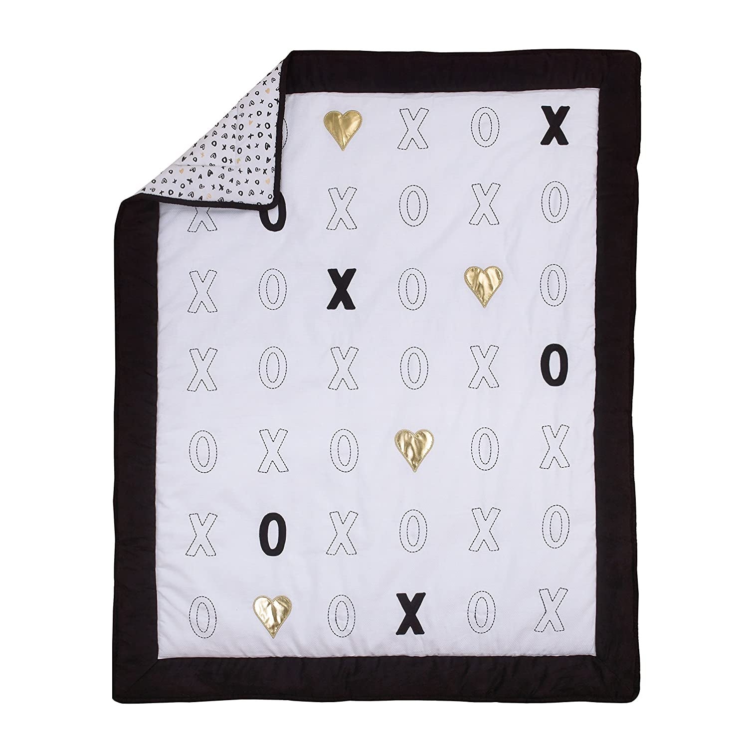 Nojo 4-Piece Crib Bedding Set, XOXO