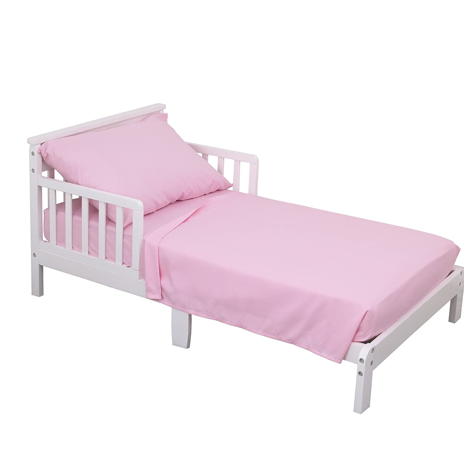 NoJo 3-Piece Toddler Sheet Set, Pink