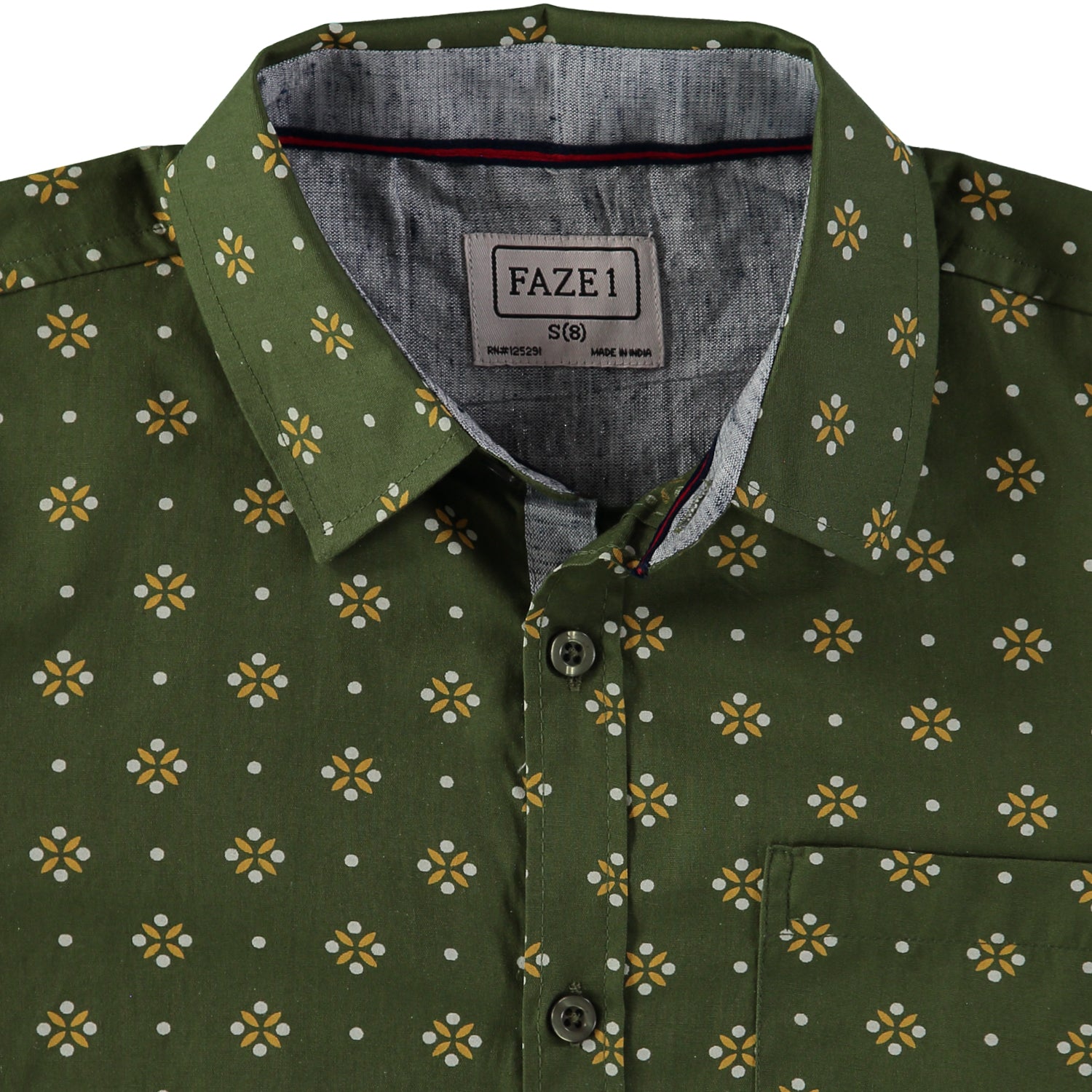 FAZE 1 Boys 8-20 Short Sleeve Printed Woven Button Down Shirt