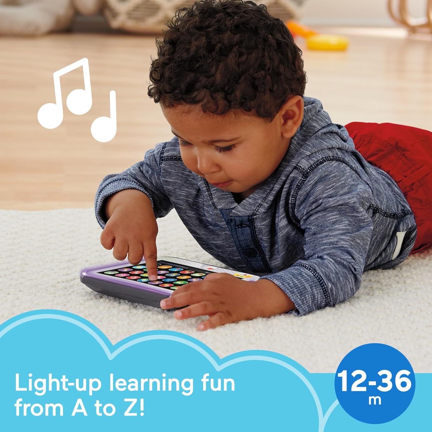 Fisher-Price Laugh & Learn Smart Stages Tablet Toddler Electronic Musical Learning Toy