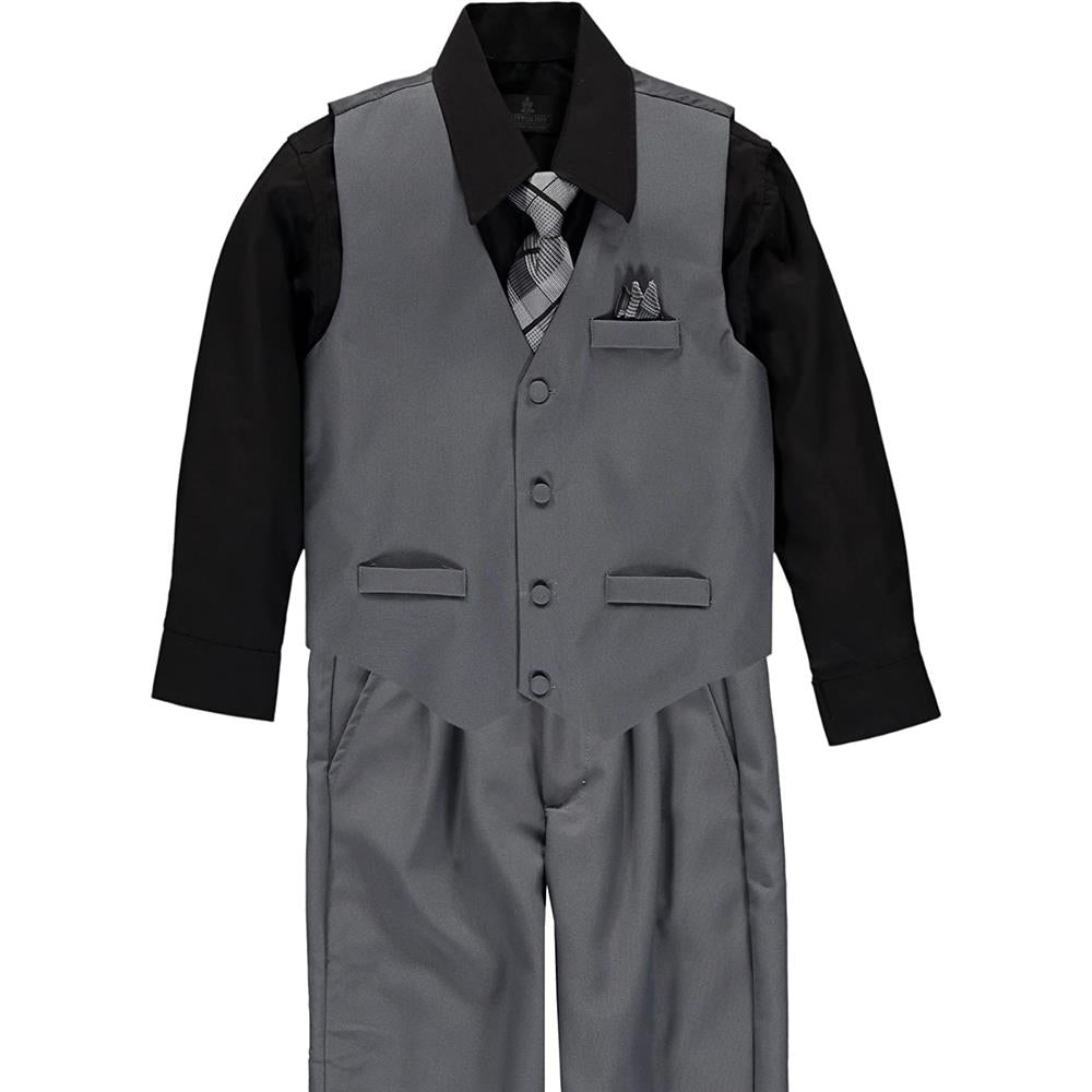 Vittorino Boys 4-7 4-Piece Suit Vest Set