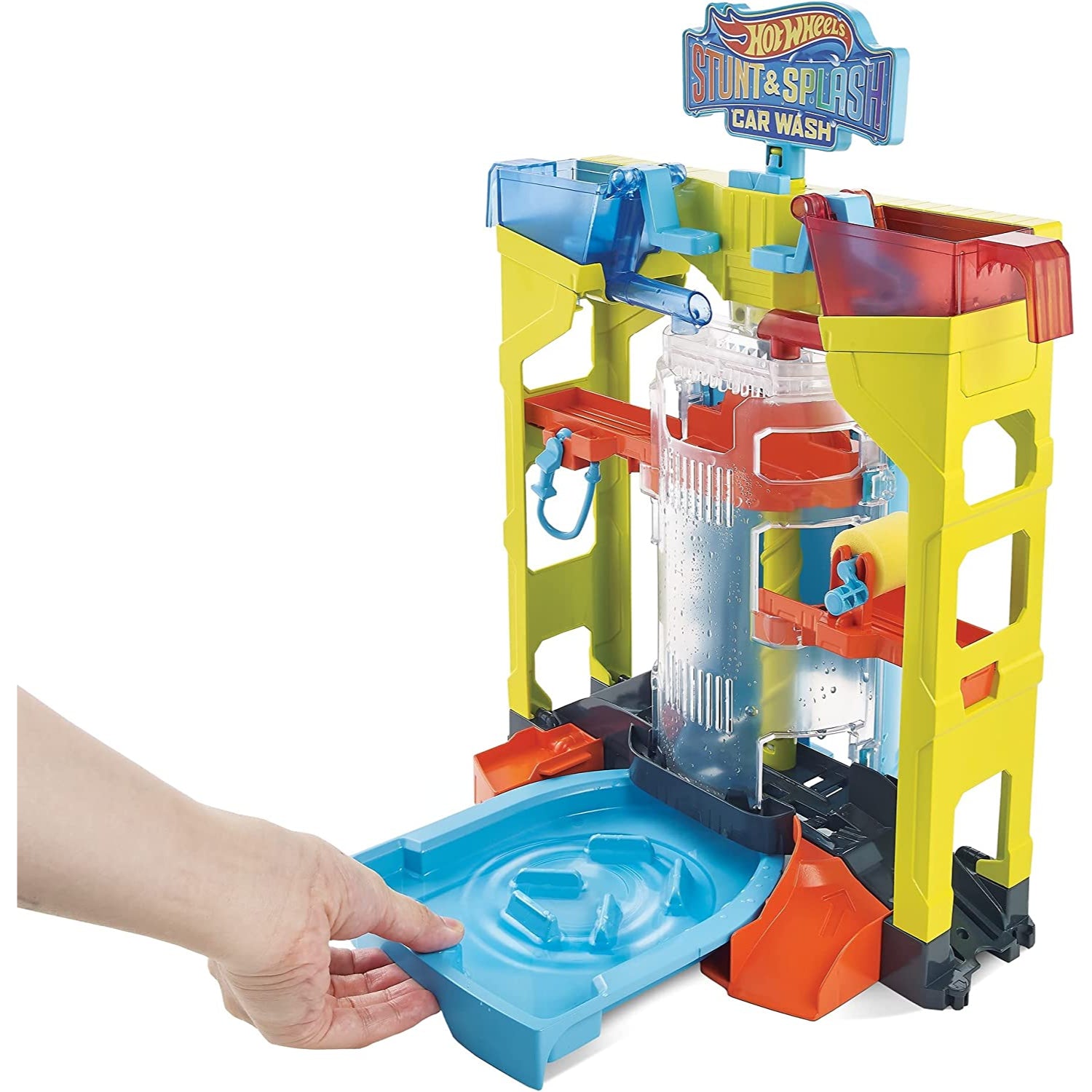 Mattel Hot Wheels Mattel Stunt & Splash Car Wash Playset