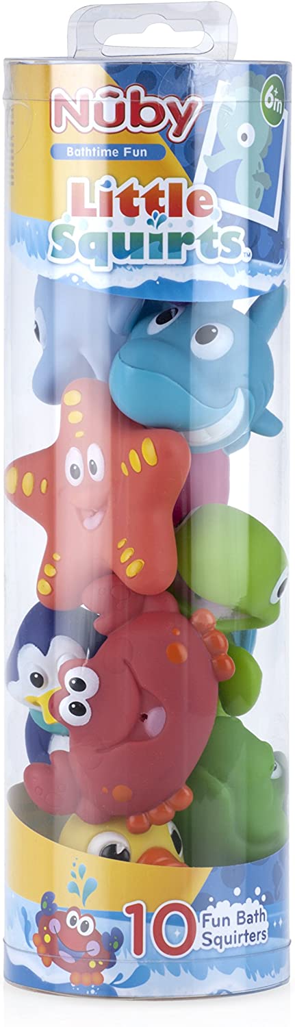 Nuby Little Squirts Bath Squirters - 10 pack