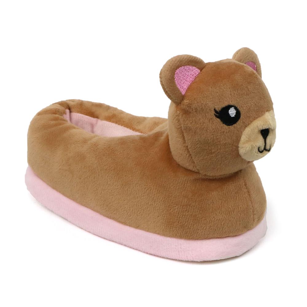 Chatties Toddler Girls Plush Animal Slippers