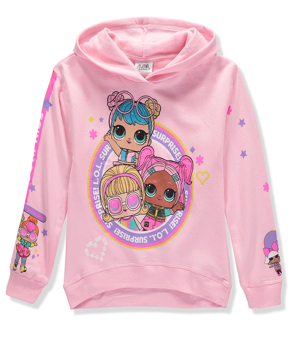 L.O.L. Surprise! Girls 4-16 Long Sleeve Hooded Sweatshirt