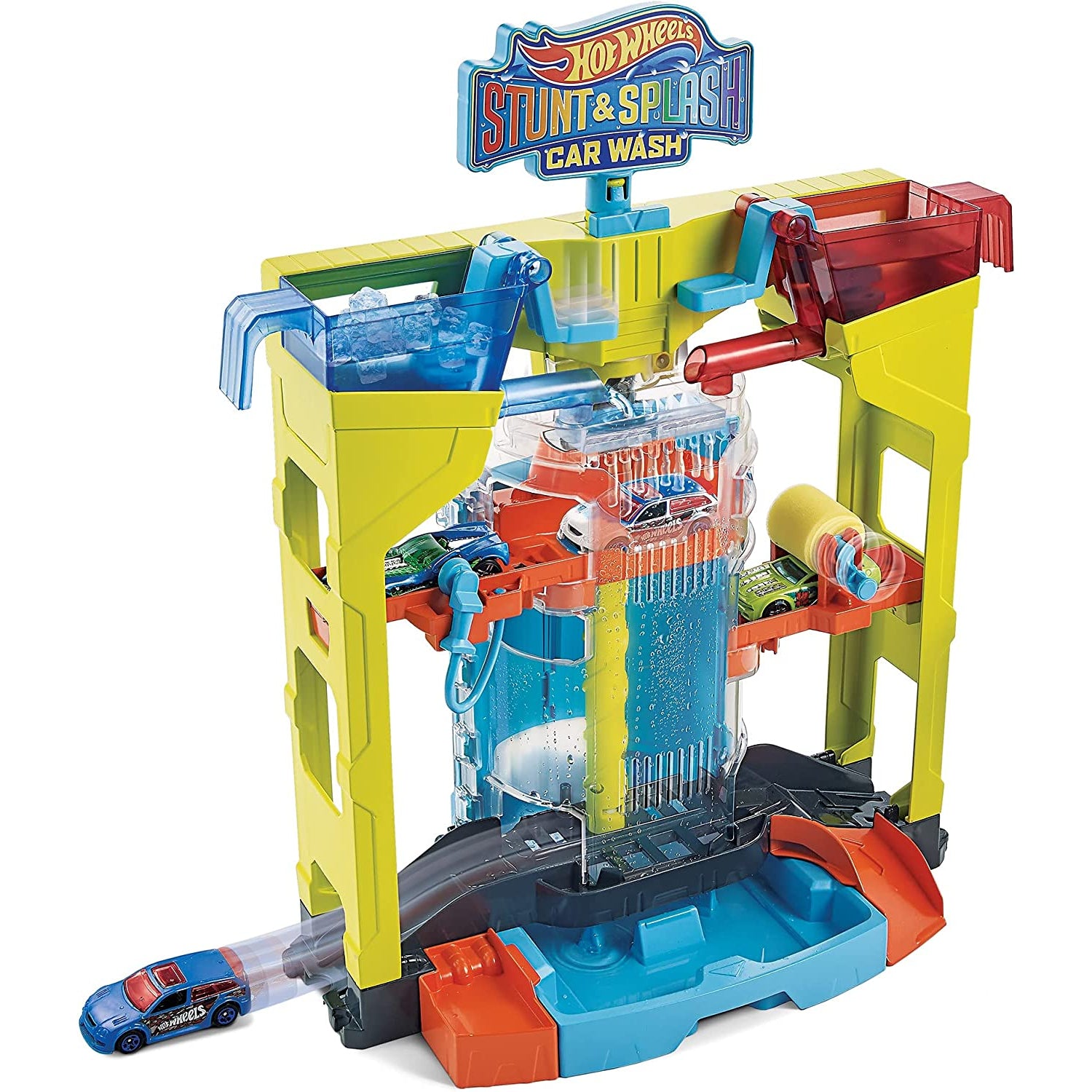 Mattel Hot Wheels Mattel Stunt & Splash Car Wash Playset