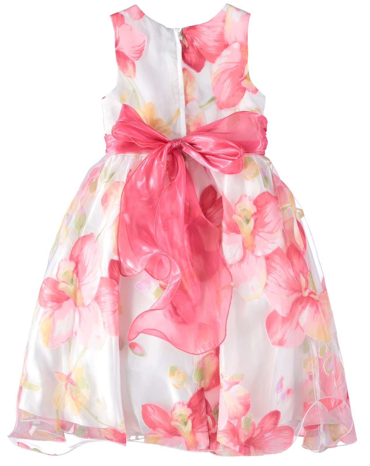 Pink Butterfly Girls 7-16 Floral Sash Dress