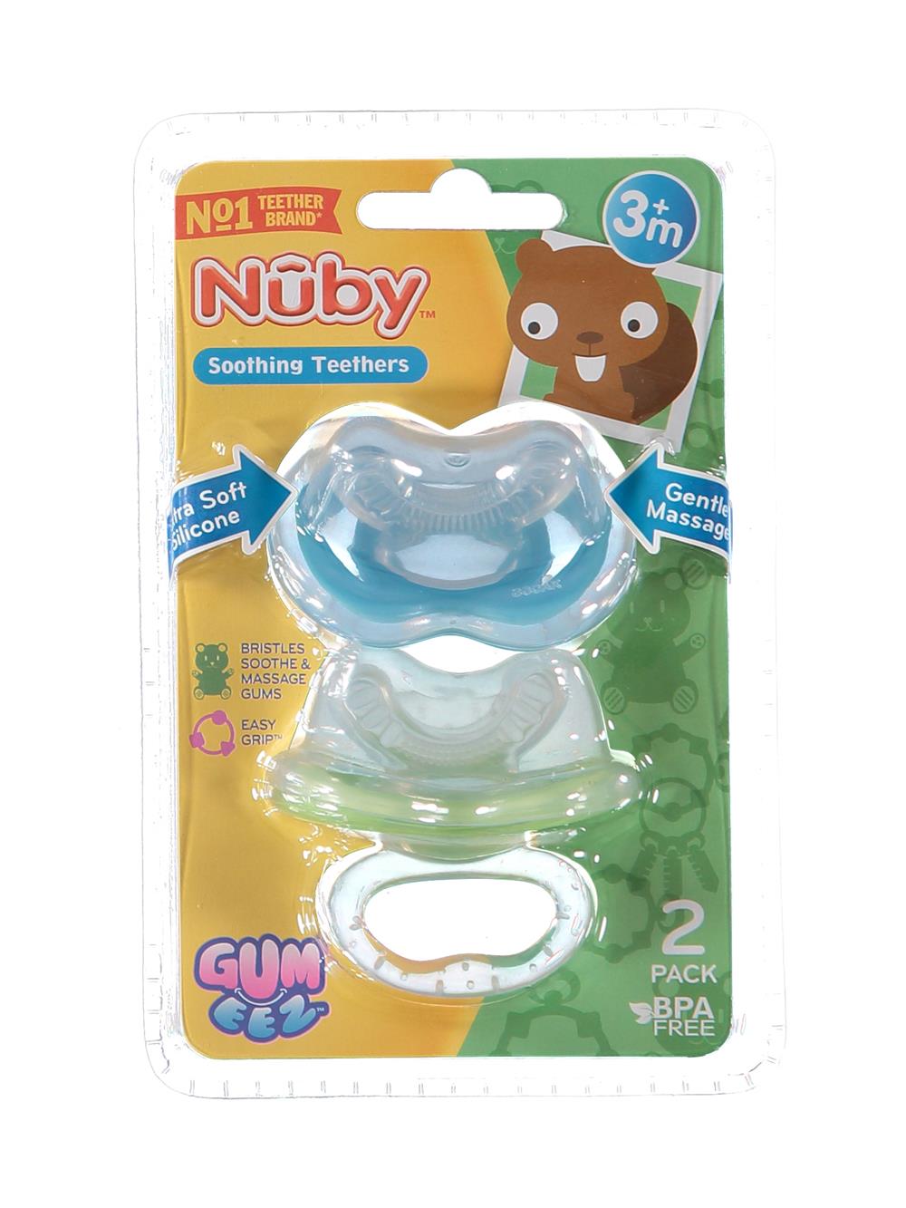 Nuby 2-Pack Gum-eez Pacifier Teethers