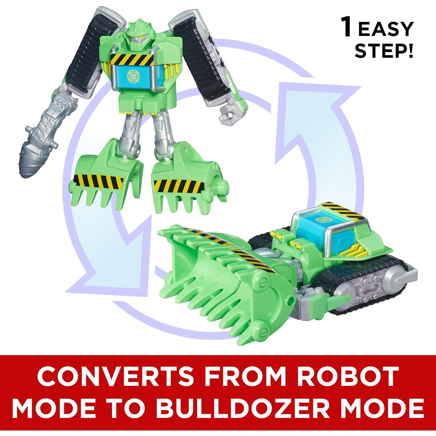 Playskool Transformers Heroes Rescue Bots Energize Boulder The Construction-Bot Converting Toy Robot