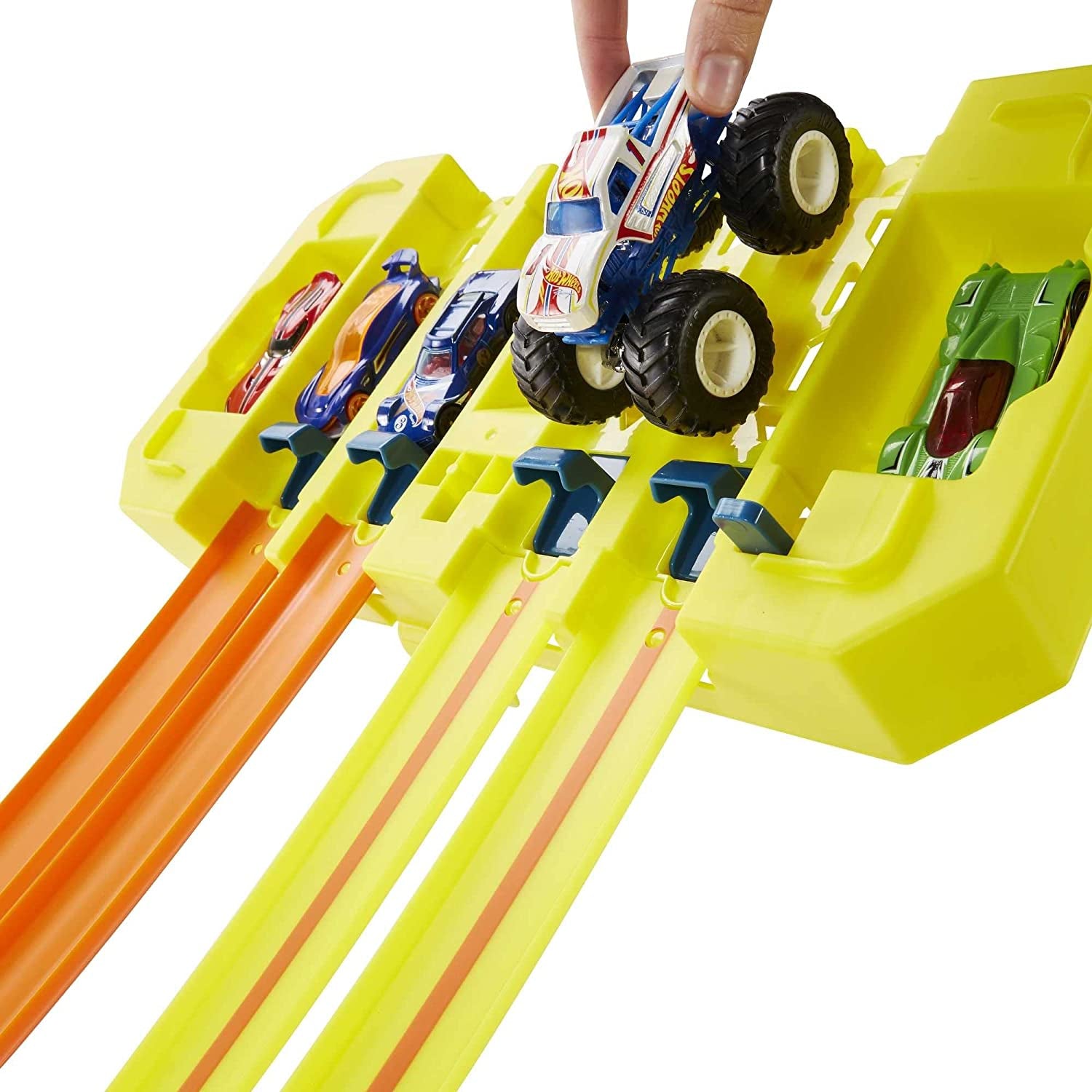 Mattel Hot Wheels Track Builder Playset, Multi-Lane Speed Box