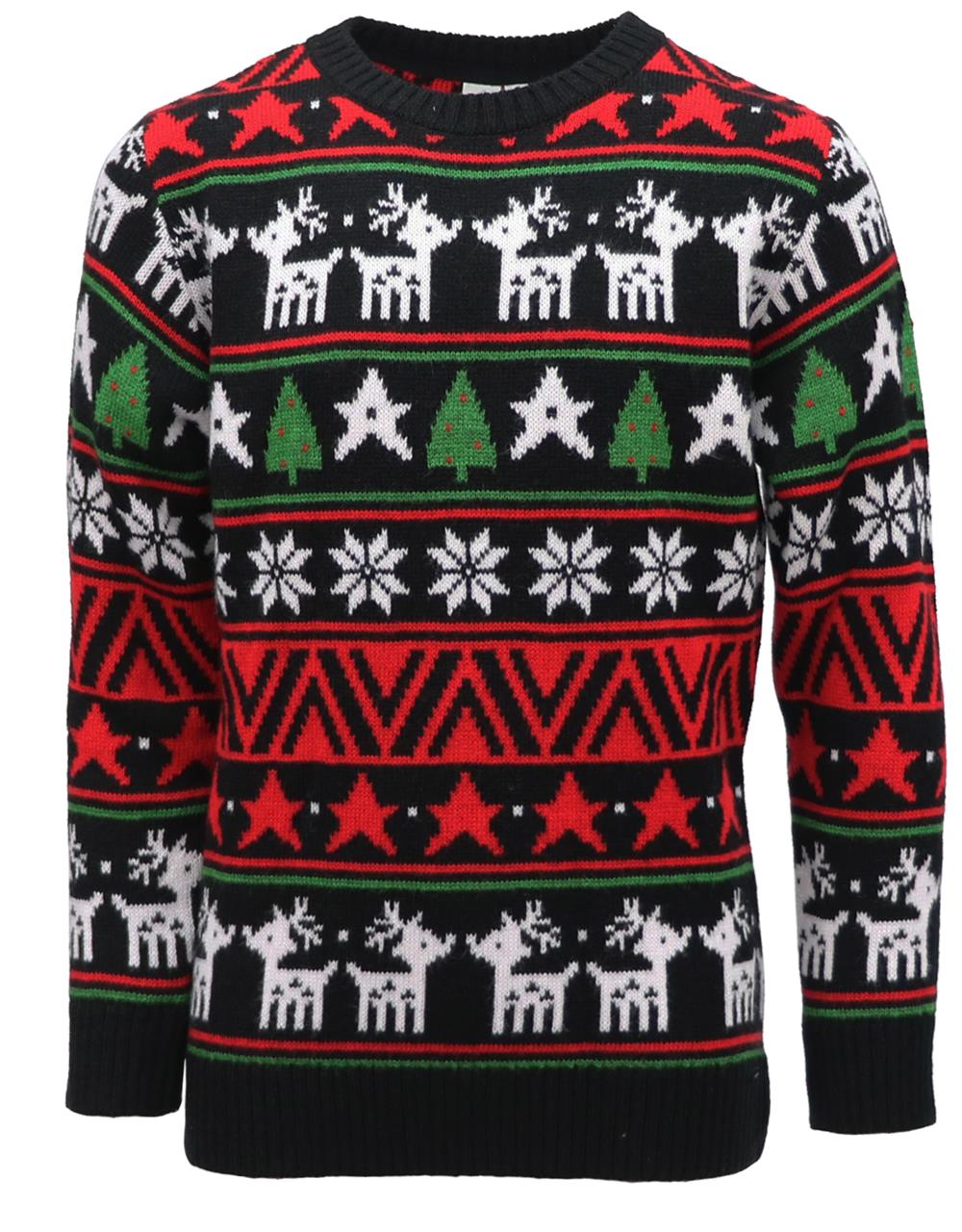 Kimu Boys 2-18 Fairisle Print Sweater