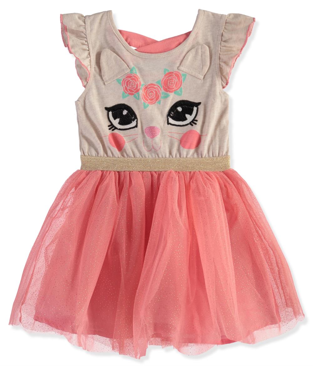 Little Lass Girls 12-24 Months Kitty Ears Dress