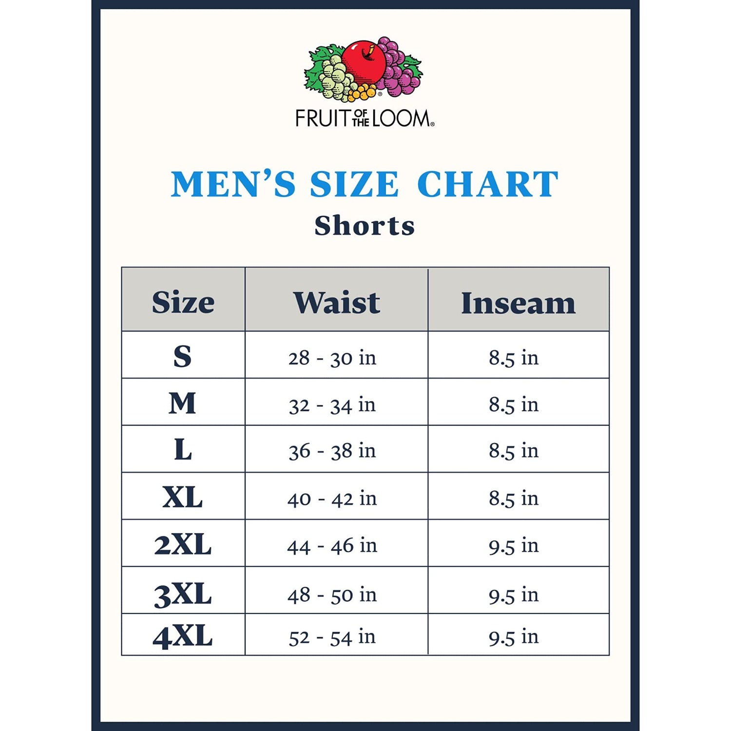 Fruit of the Loom Mens Jersey Shorts