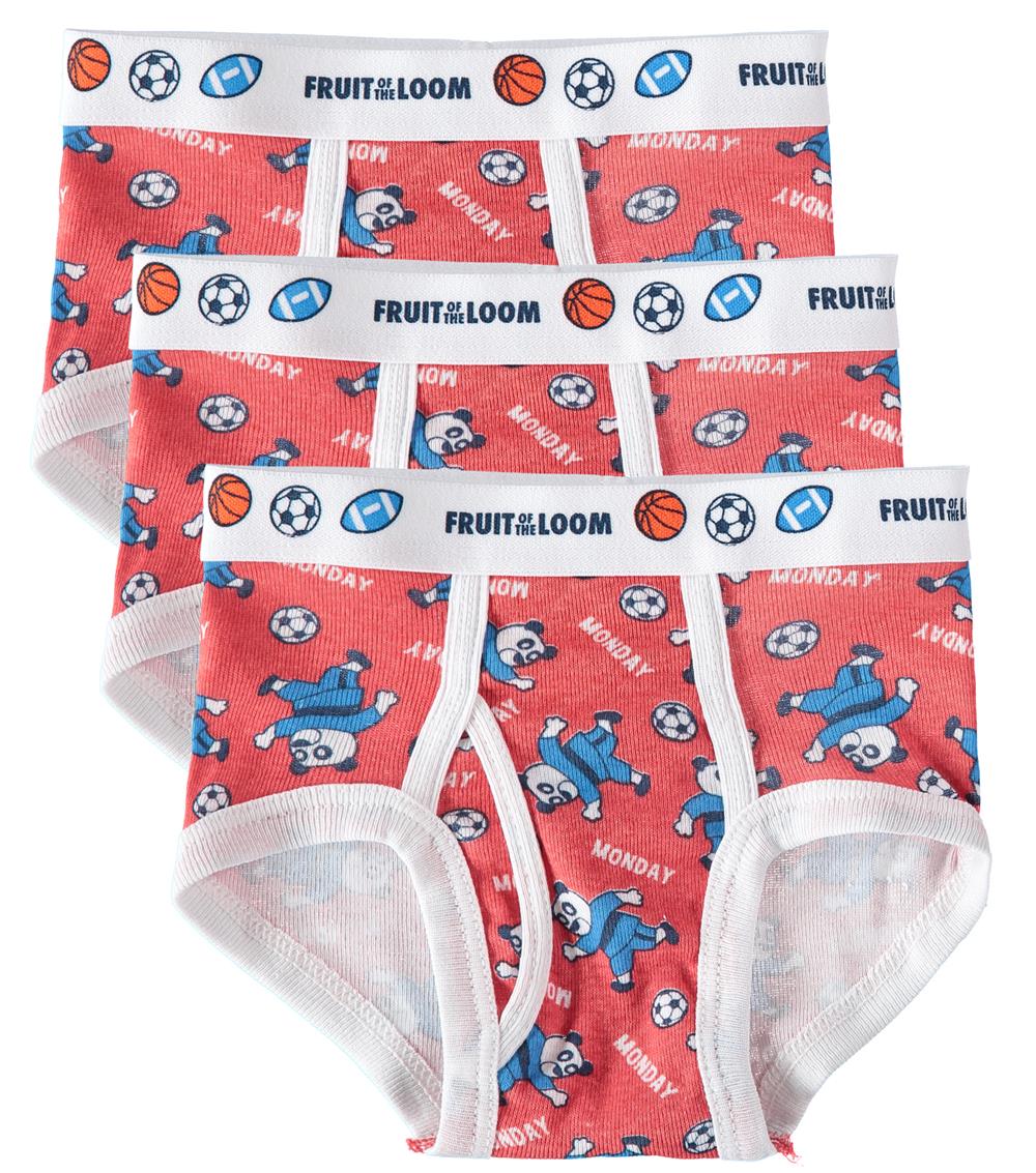 Fruit of the Loom Boys 2T-5T 3-Pack Briefs