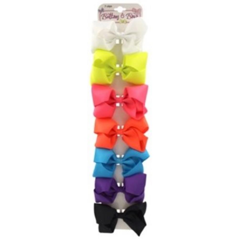 Buttons & Bows 7 Piece Bow Clip