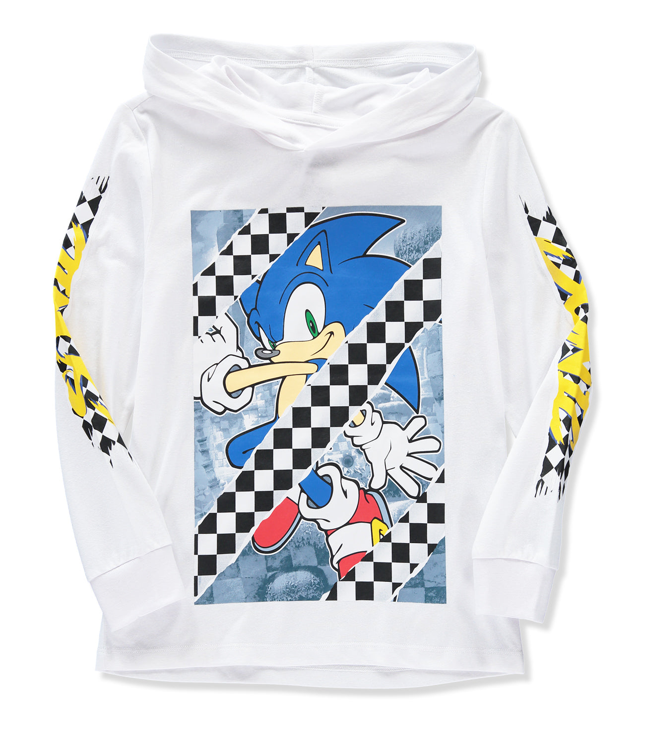 Sonic Boys 4-20 Long Sleeve Racing Hooded T-Shirt