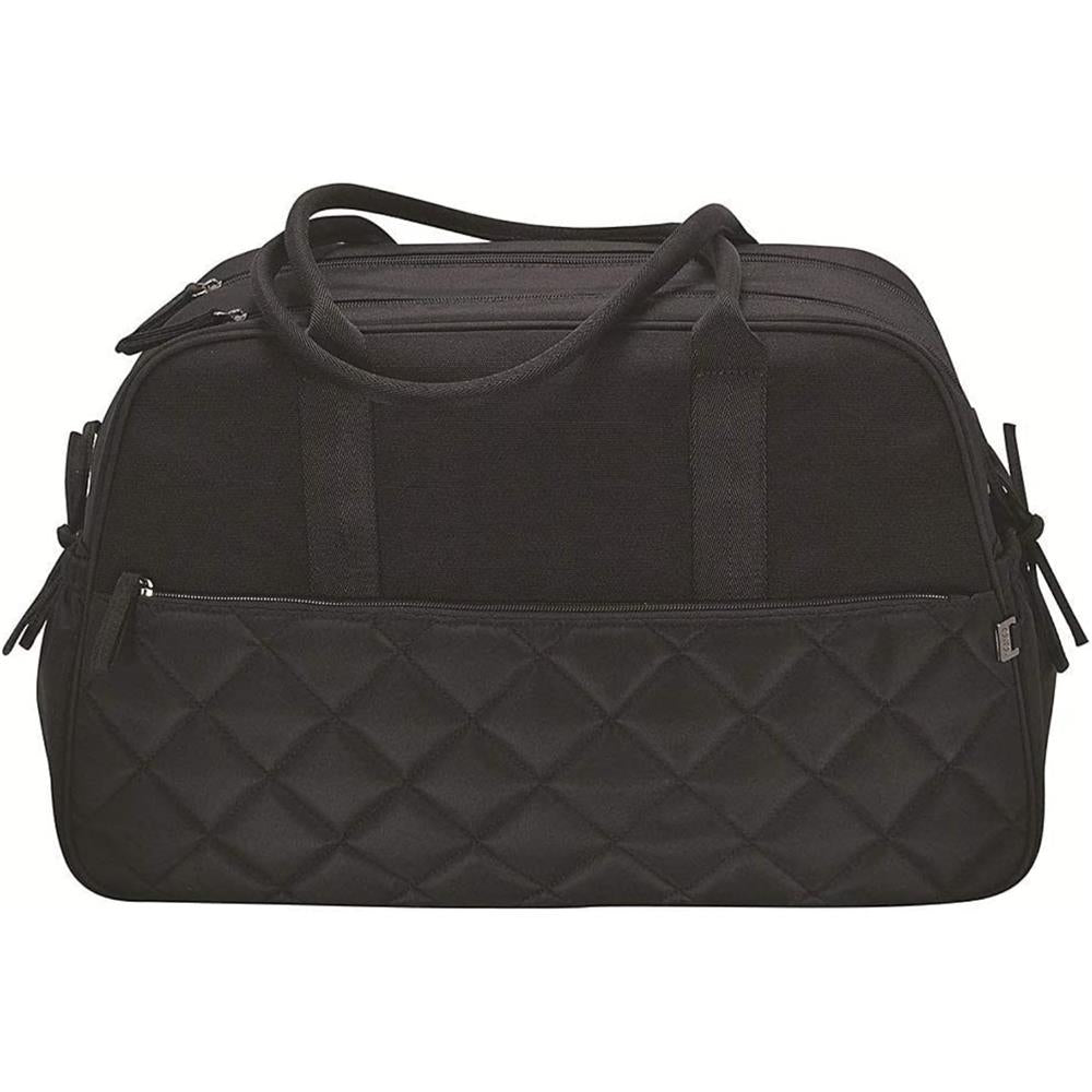 OiOi Black Quilted Carry-All Diaper Bag