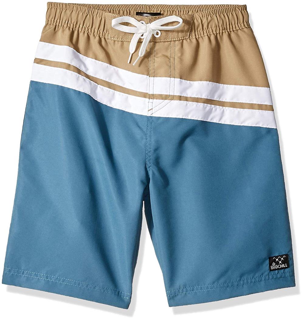 Big Chill Color Block Pieced Swim Trunk