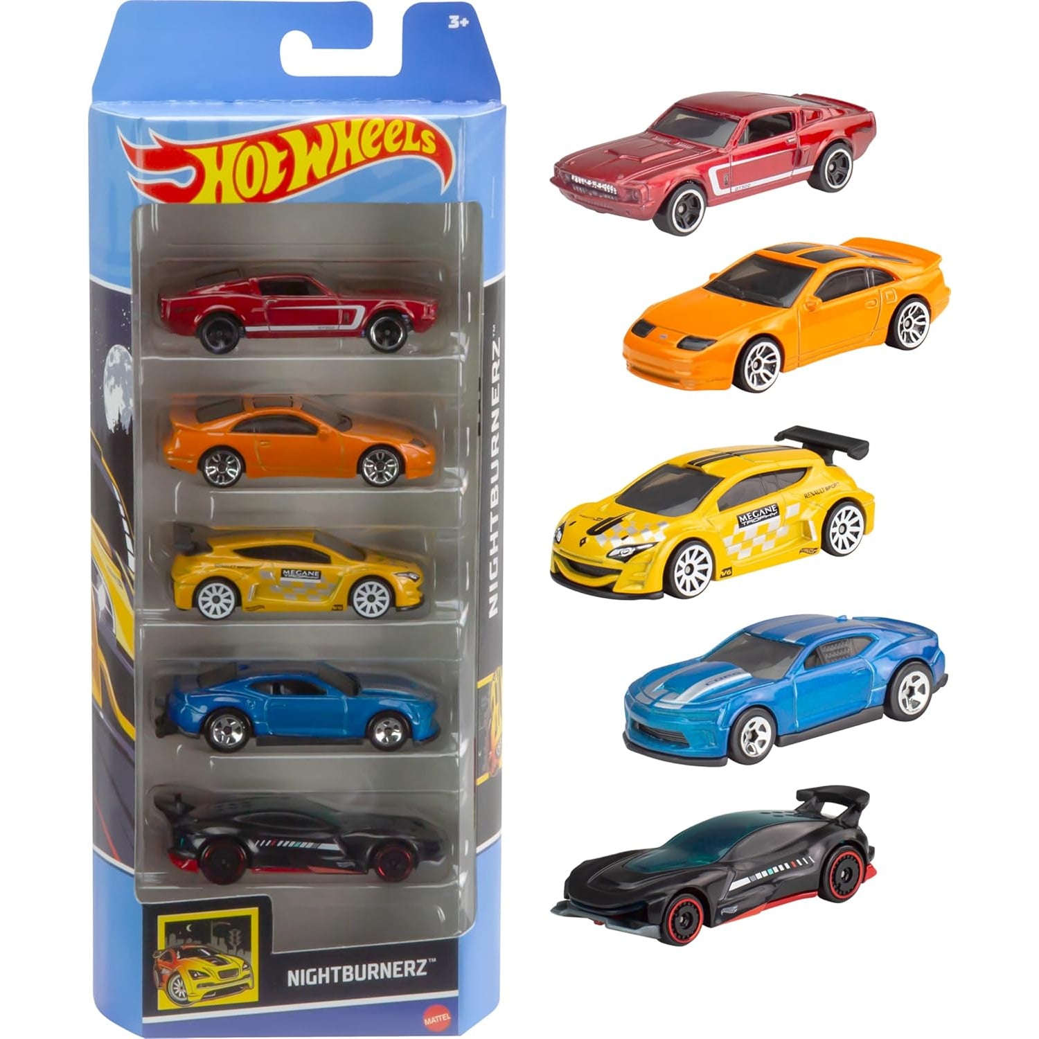 Mattel Hot Wheels Assortment Cars, 5 Count