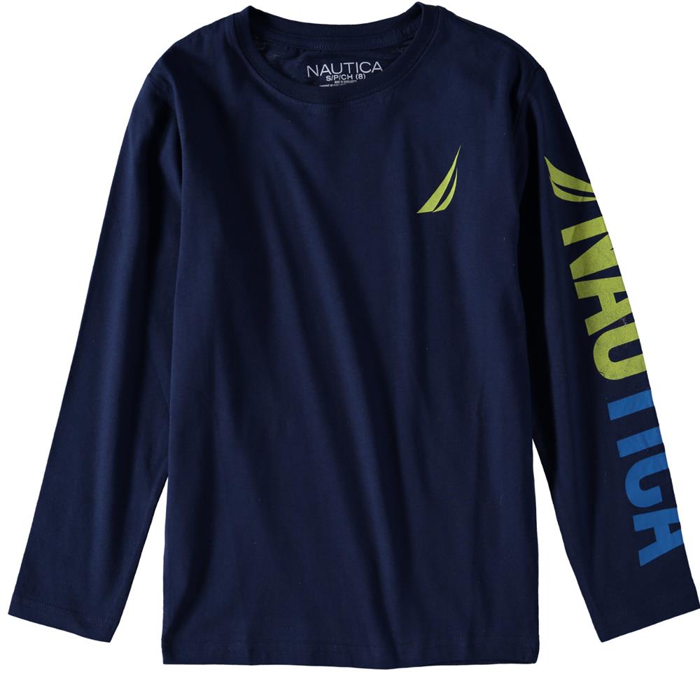 Nautica Boys 8-20 Icon Sleeve Long Sleeve T-Shirt