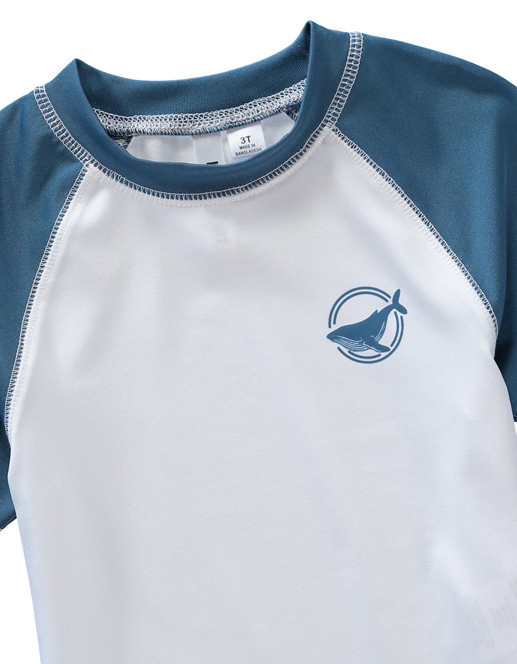 KIMU Boys 2T-4T Whale 2-Piece Rashguard Set