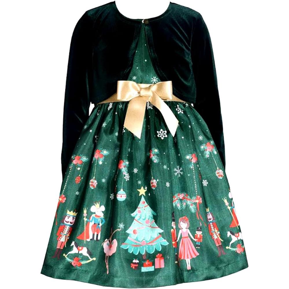 Bonnie Jean Girls 7-16 Nutcracker Cardigan Dress