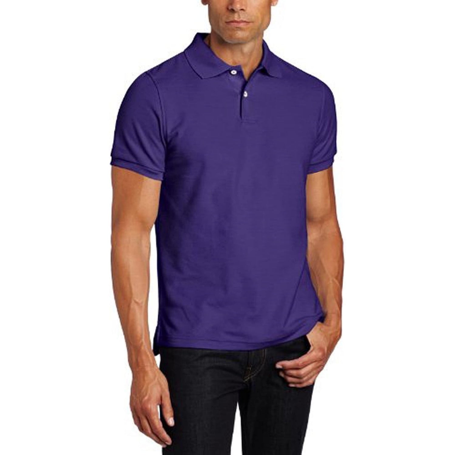 Lee Uniforms Mens Short-Sleeve Pique Polo