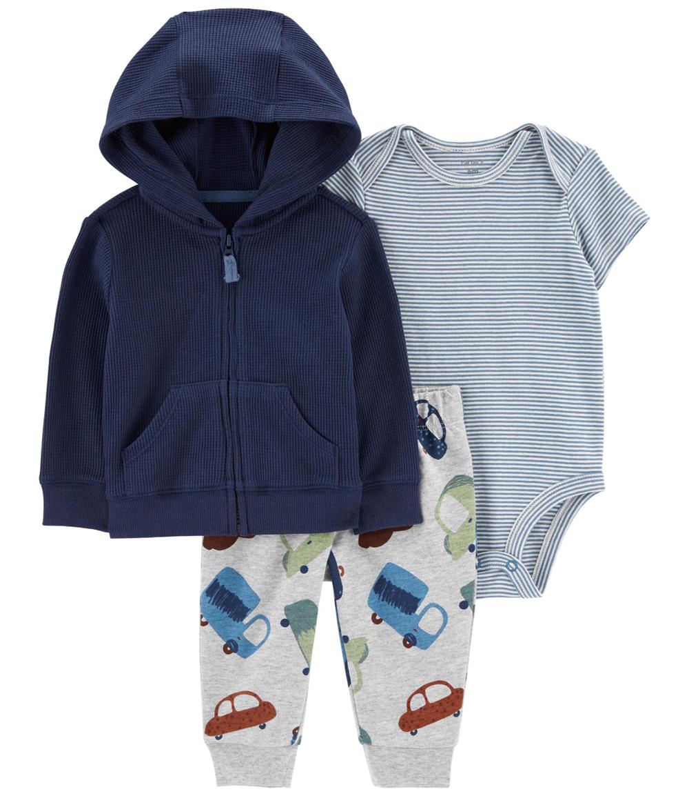 Carters Boys 0-24 Months 3-Piece Car Little Jacket Set