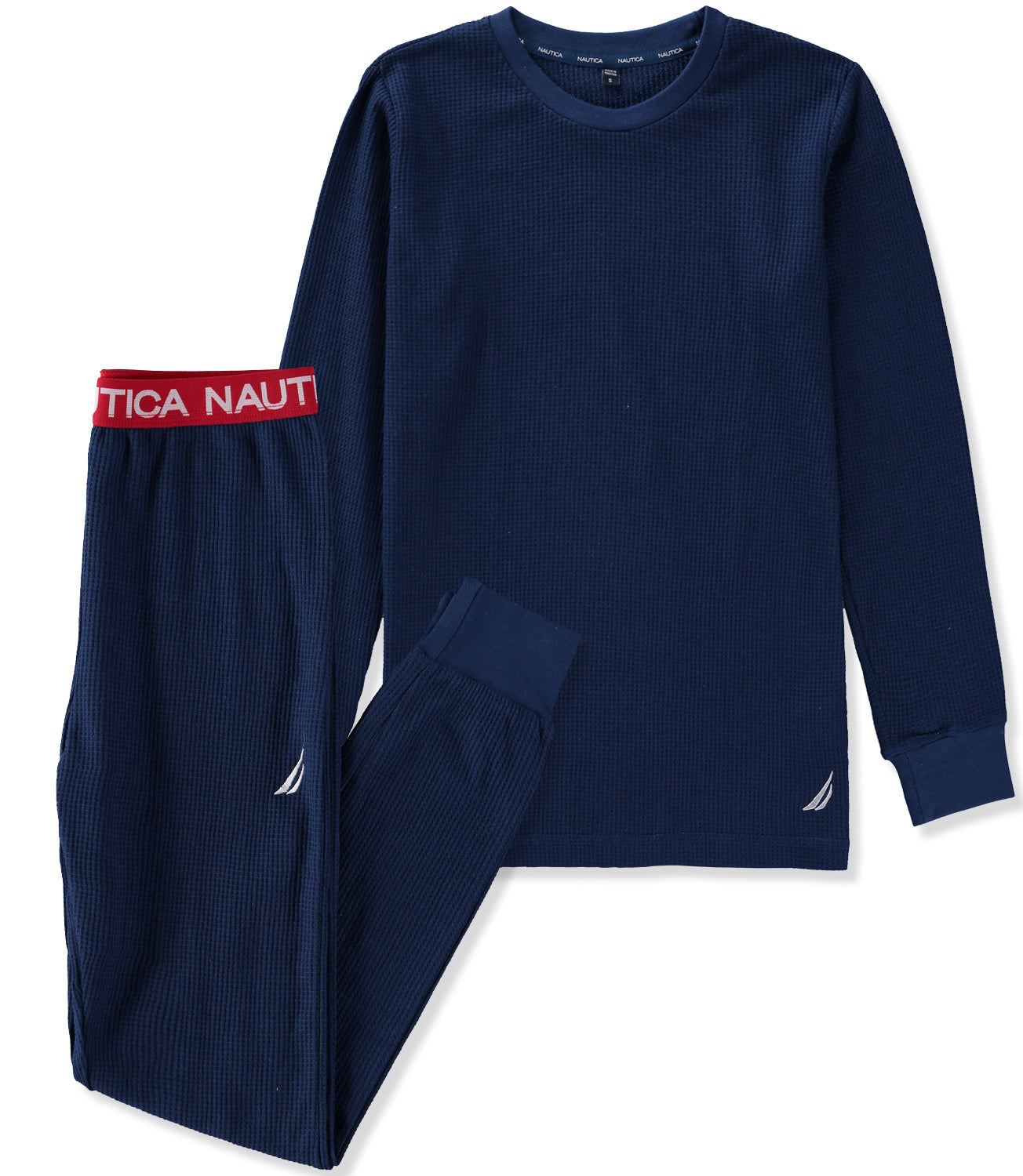 Nautica Womens Long Sleeve Waffle Thermal Set