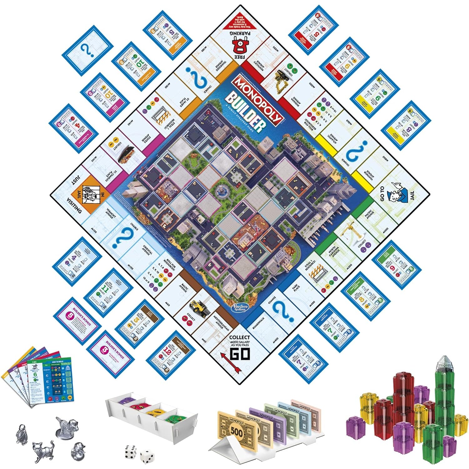 Monopoly Builder Board Game for Kids and Adults