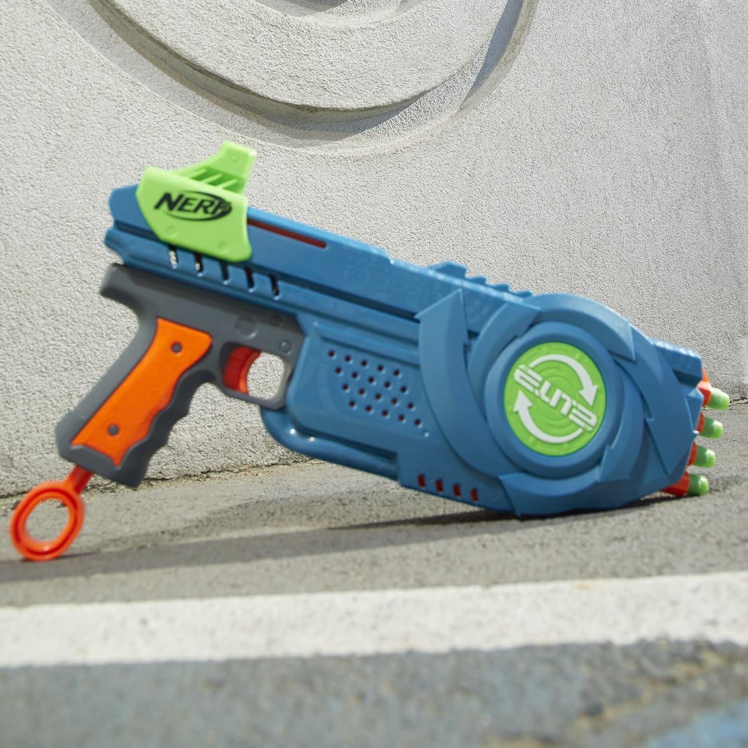 NERF Elite 2.0 Flipshots Flip-8 Blaster, Rotating Dart Barrels, 8-Dart Capacity