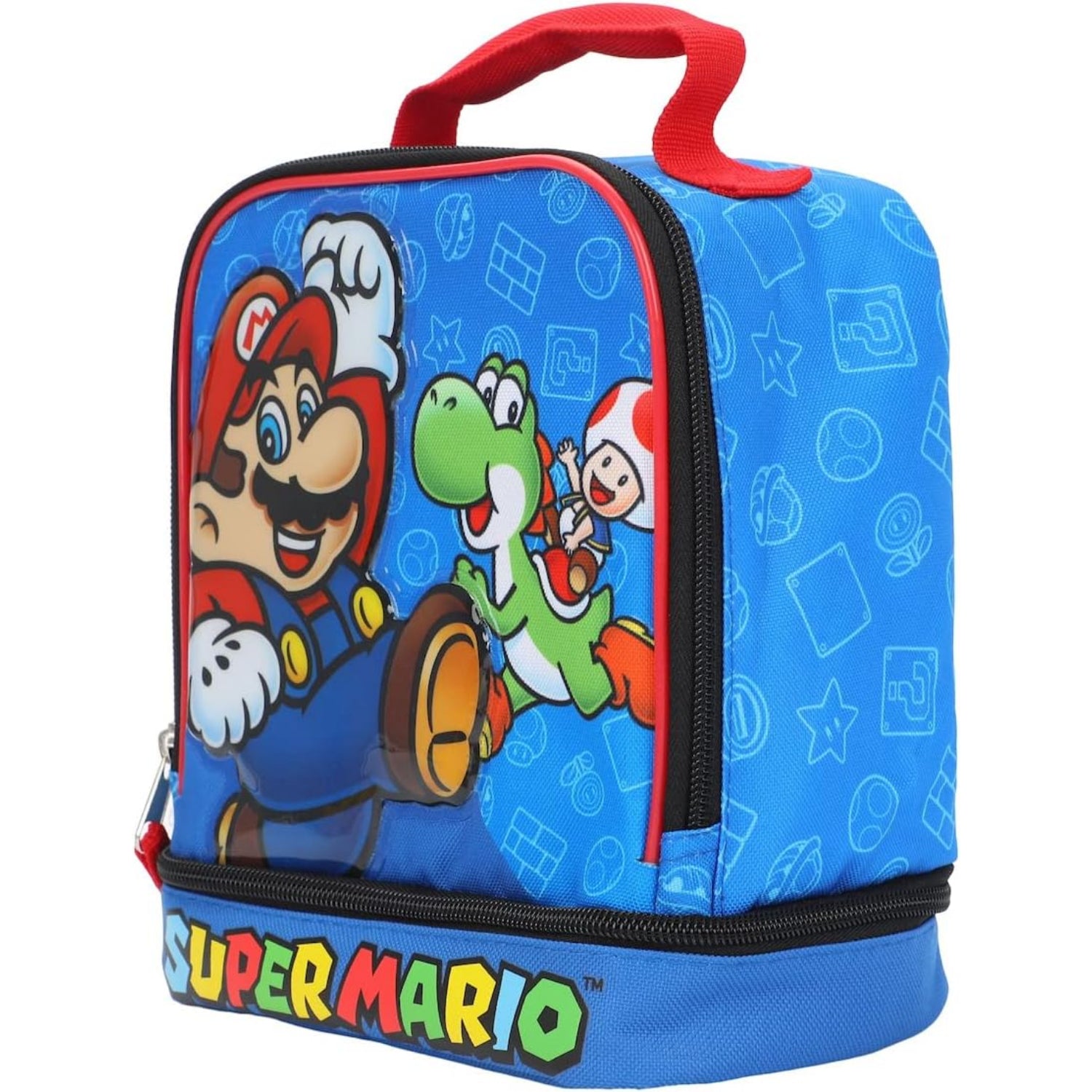 Nintendo Super Mario Insulated Double Compartment Insulated Lunch Box