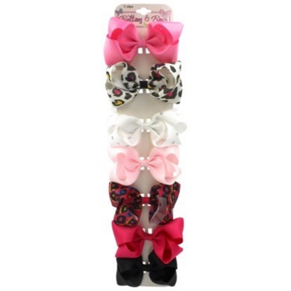 Buttons & Bows 7 Piece Bow Clip