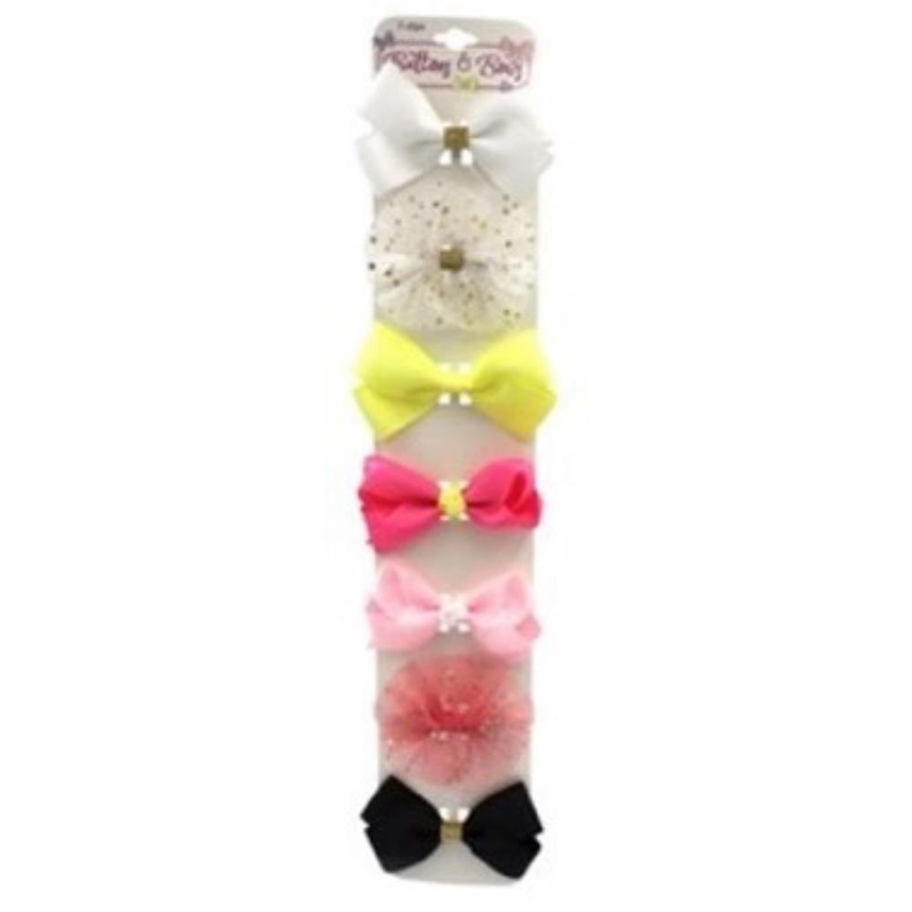 Buttons & Bows 7 Piece Bow Clip