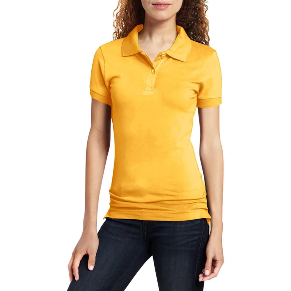 Lee Uniforms Girls 7-16 Short-Sleeve Stretch Pique Polo