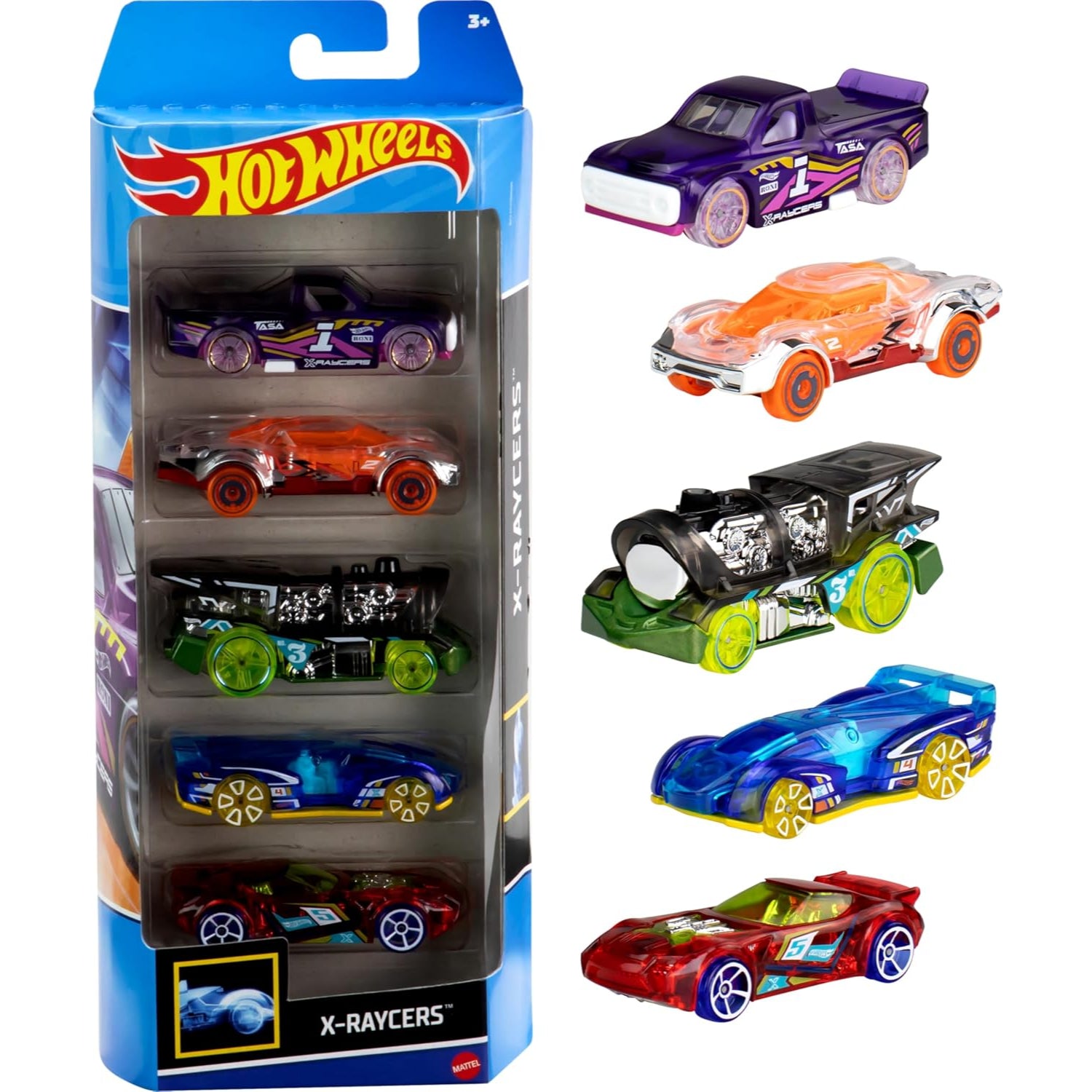 Mattel Hot Wheels Assortment Cars, 5 Count