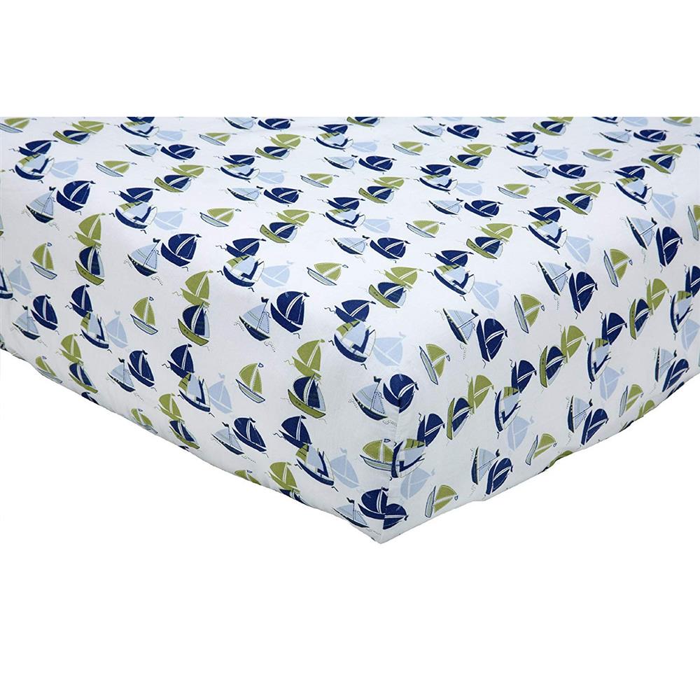 Nautica Zachary Sail Boat Crib Sheet